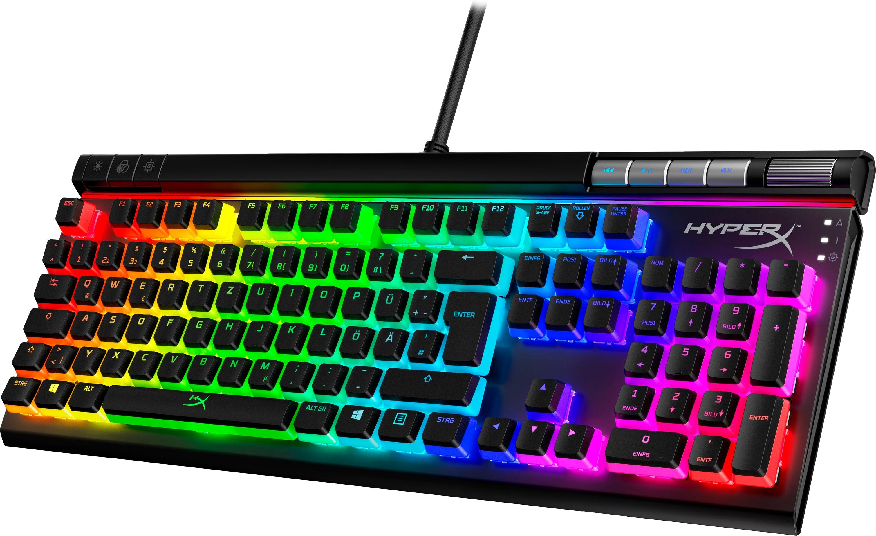 HyperX Alloy Elite 2 Ã¢â‚¬â€œ Tastiera meccanica per il gaming Ã¢â‚¬â€œ HX Red (layout DE)