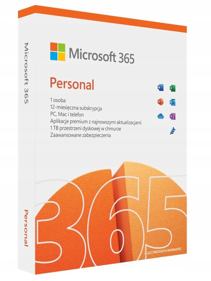365 Personal PL 1 persona 5 dispositivi 12 mesi fisico commerciale Polonia
