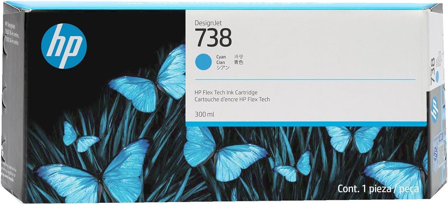 HP 738 300-ML CYAN...