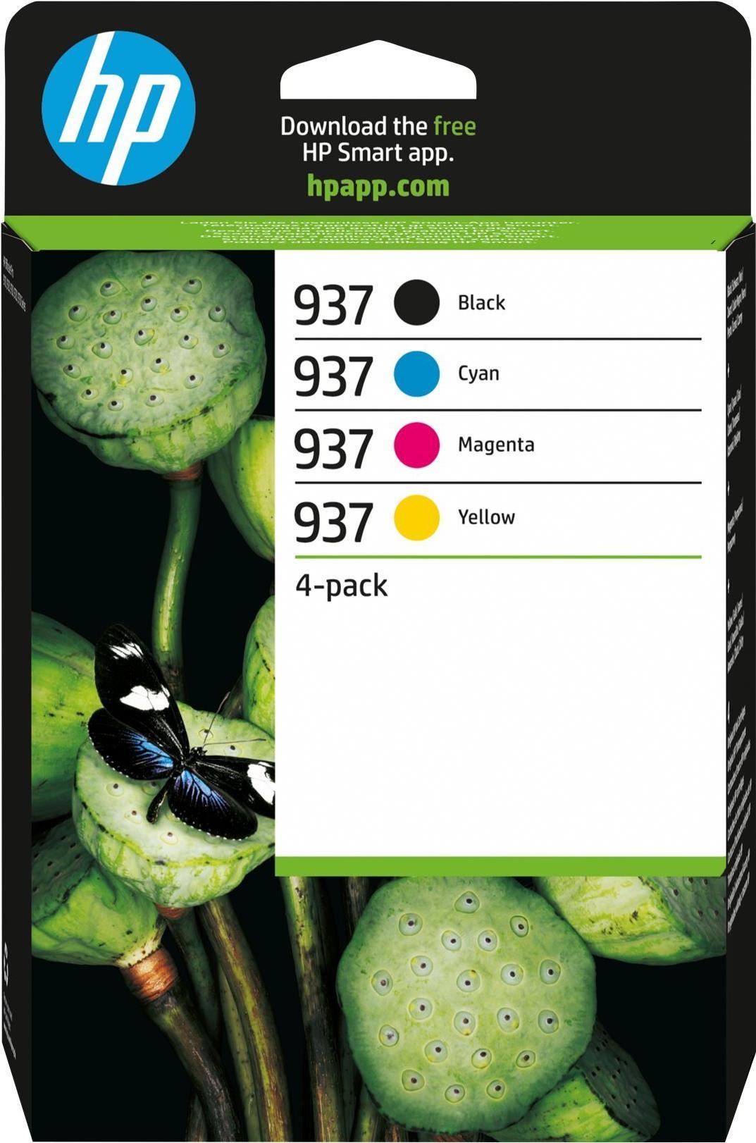 HP 937 CMYK ORIGINAL INK CARTRIDGE 4-PACK BLISTER