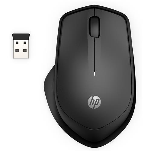 Mouse wireless silenzioso 285, ambidestro, ottico, wireless RF, 1200 DPI, nero