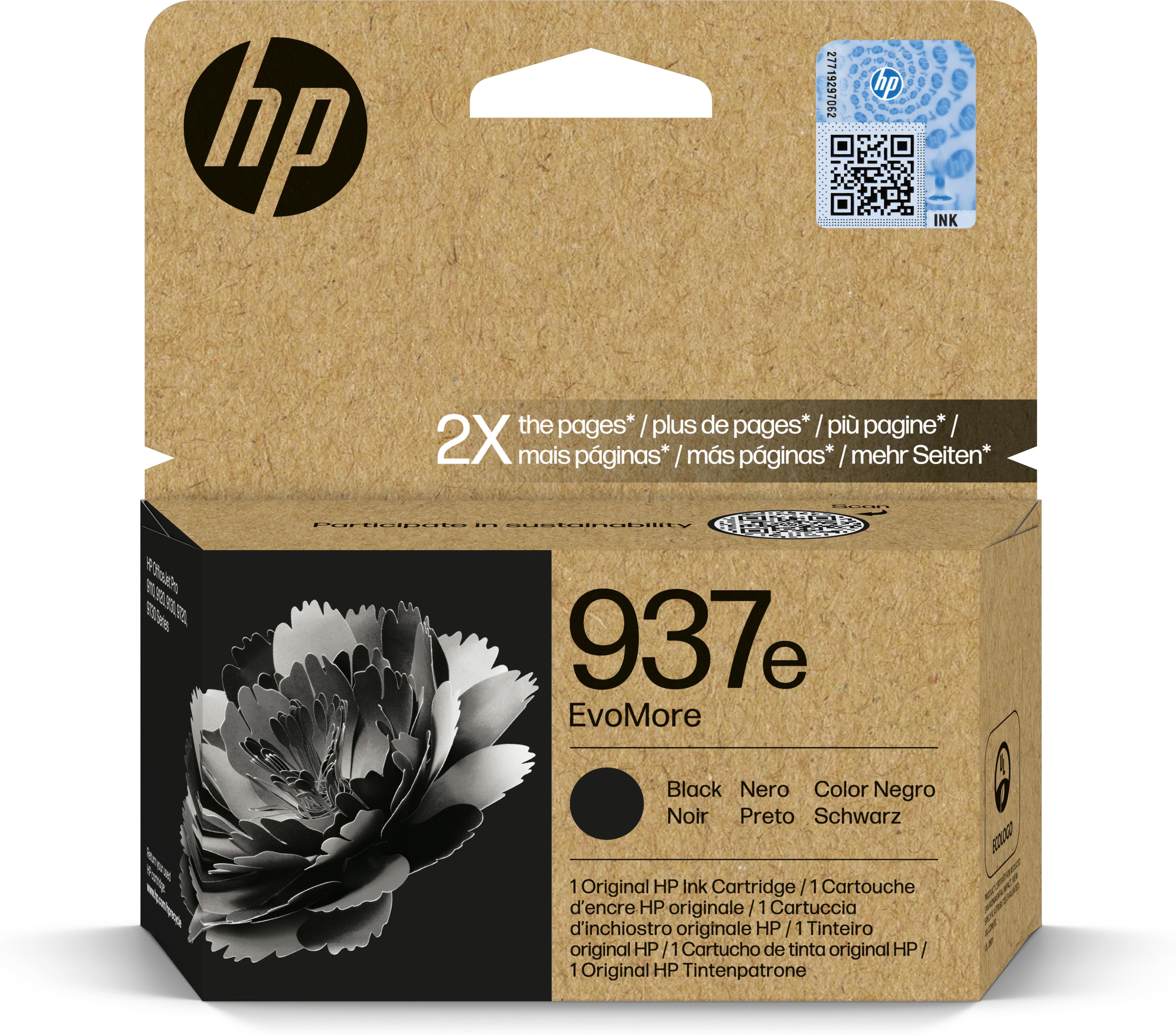 HP 937E EVOMORE BLACK -...