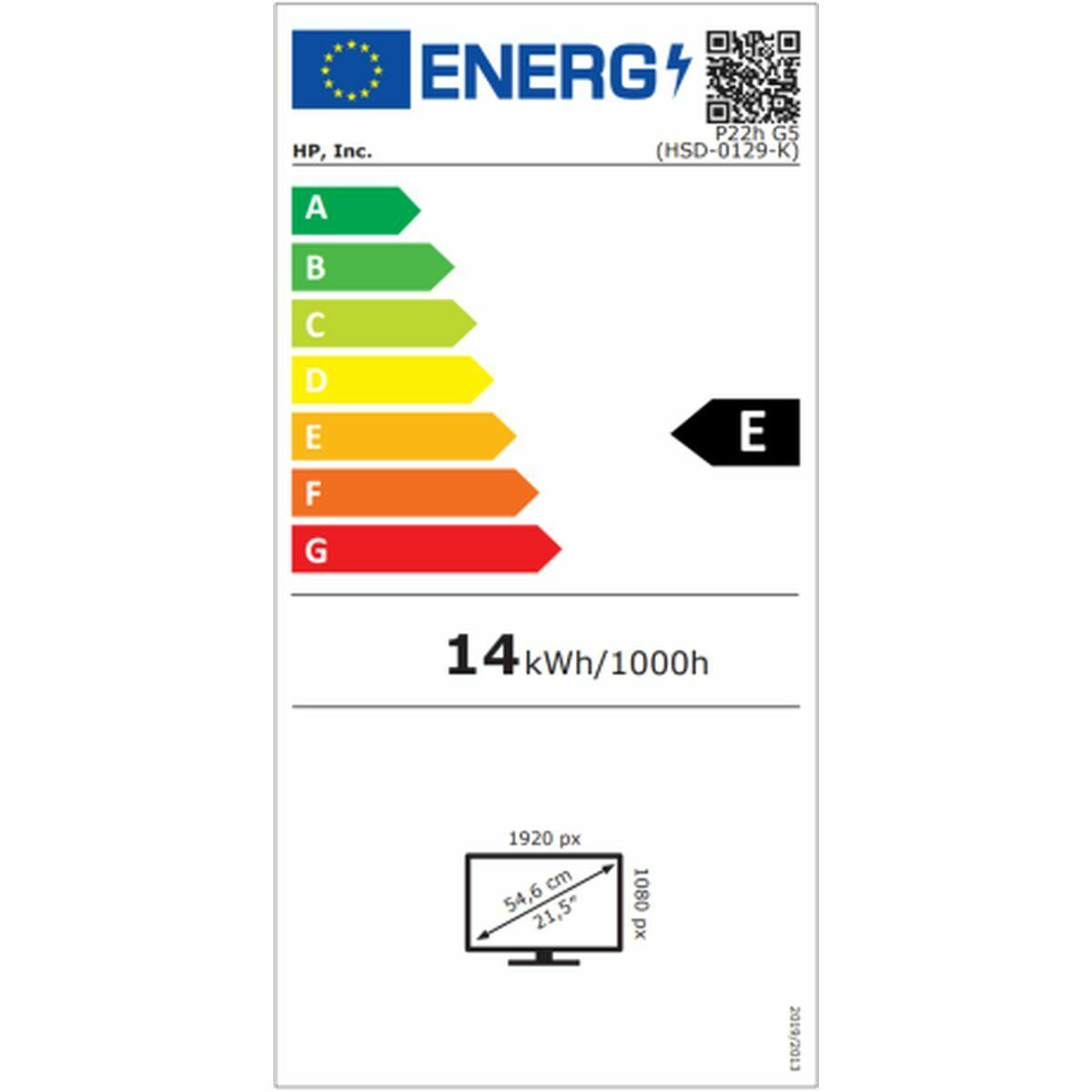 HP P22H G5 21.5P FHD HEIGHT ADJUST MONITOR ANTI-GLARE IPS 1920X1080 169 10001 250CD/M2 5MS DP HDMI VGA OPG-45080870 (P)