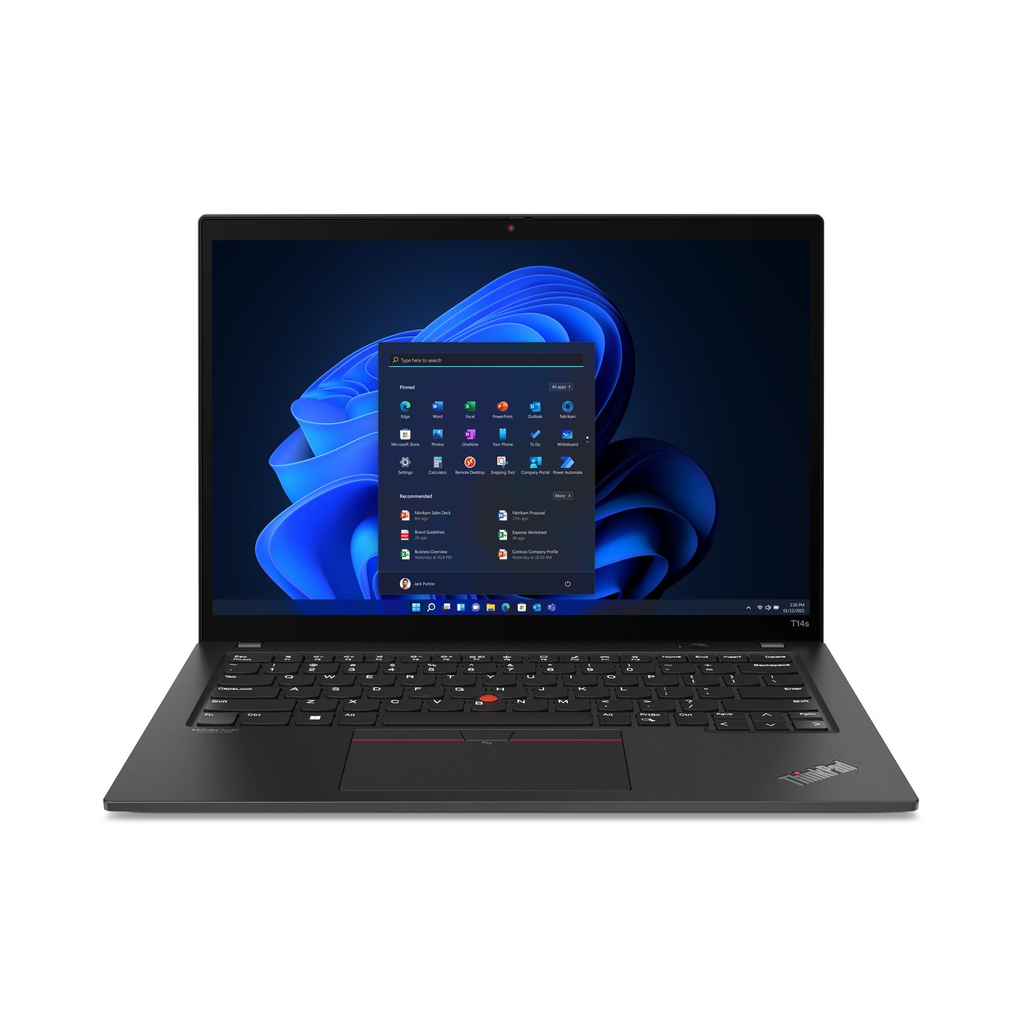 Lenovo ThinkPad T14s Gen 3 Intel Intel Core i5 i5-1240P Computer portatile 356 cm 14 WUXGA 16 GB LPDDR5-SDRAM 256 GB SSD Wi-Fi