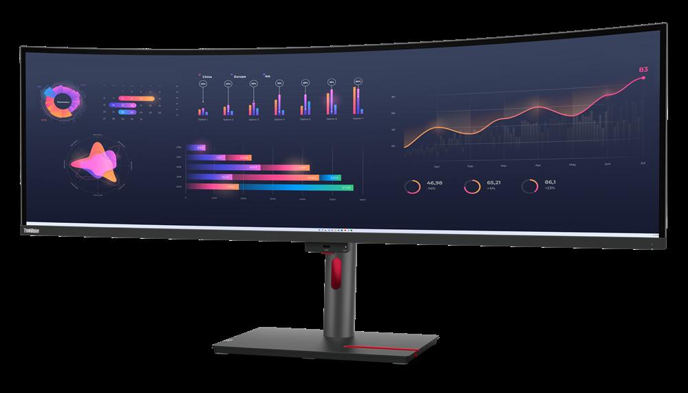 Lenovo ThinkVision P49w-30 LED display 1245 cm 49 5120 x 1440 Pixel DQHD Nero (Lenovo ThinkVision P49w-30 skrm - WLE)