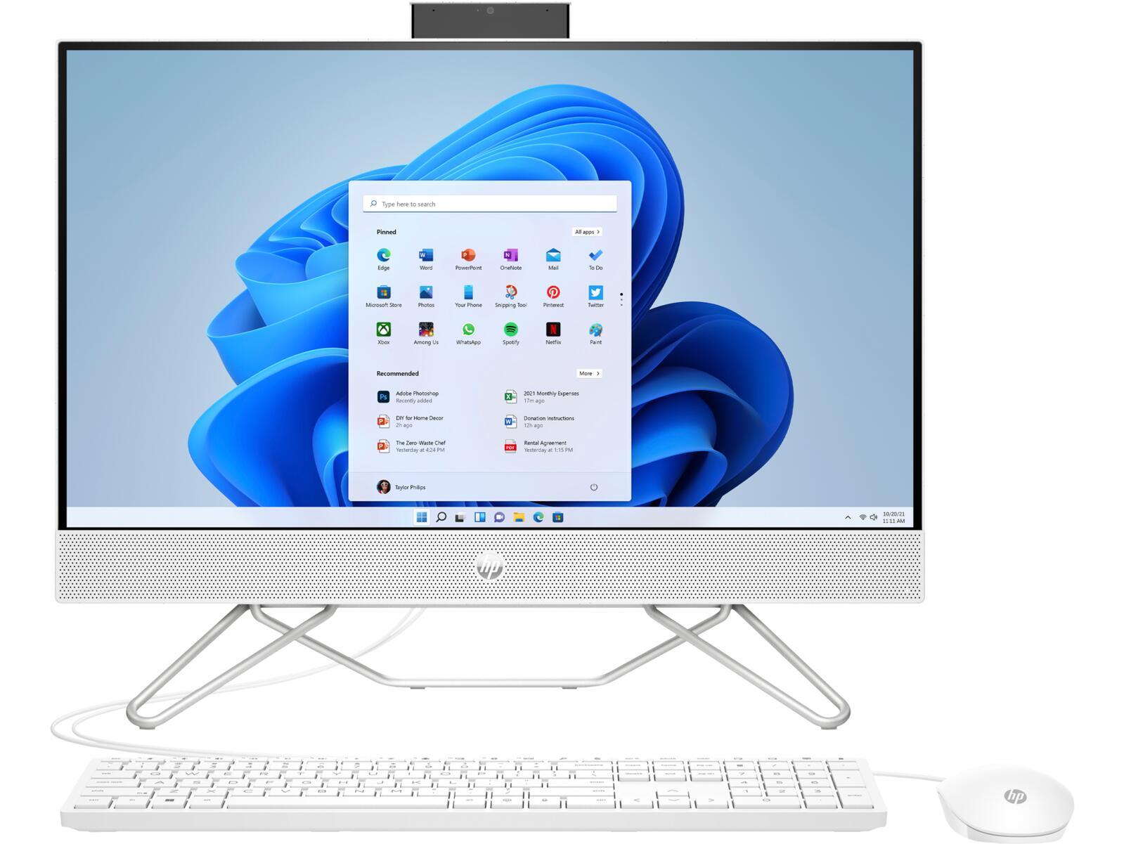 HP 24-CB1009NG All-in-One-PC 60,5 cm (23,8 pollici) (Intelâ® Coreâ ¢ I5-1235U, 8 GB RAM, 512 GB SSD, FHD, Win11 Home)