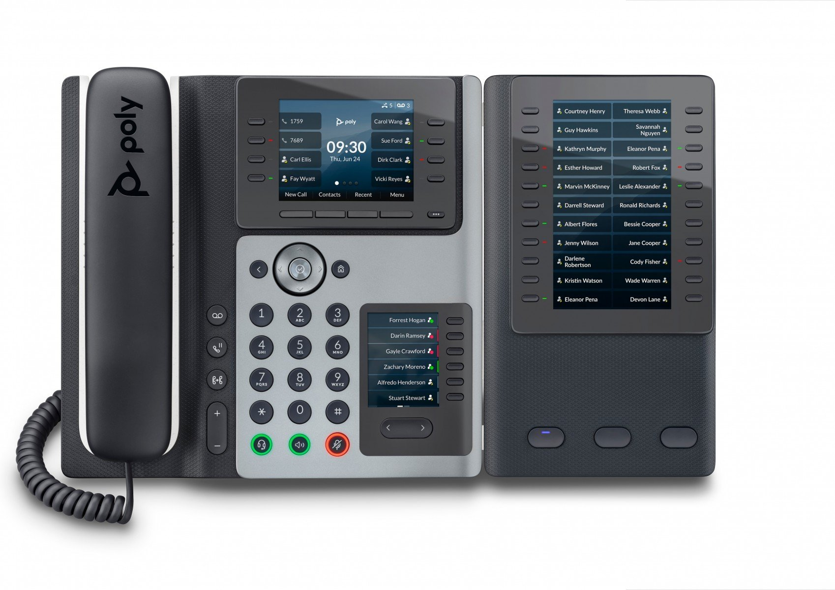 POLY Telefono IP Edge E450 abilitato per PoE