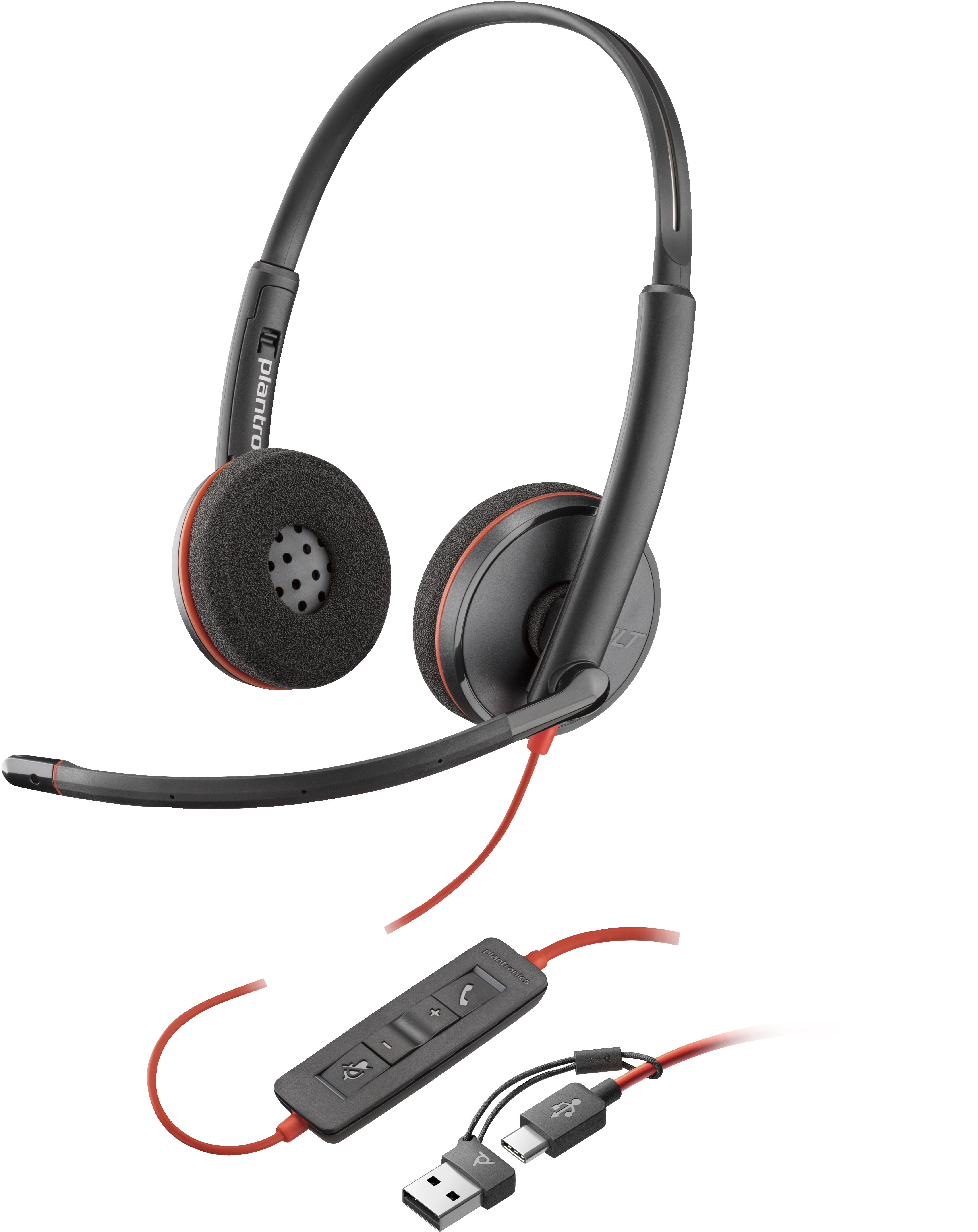 HP Poly BW 3220 Stereo USB-C HS +USB-C/A