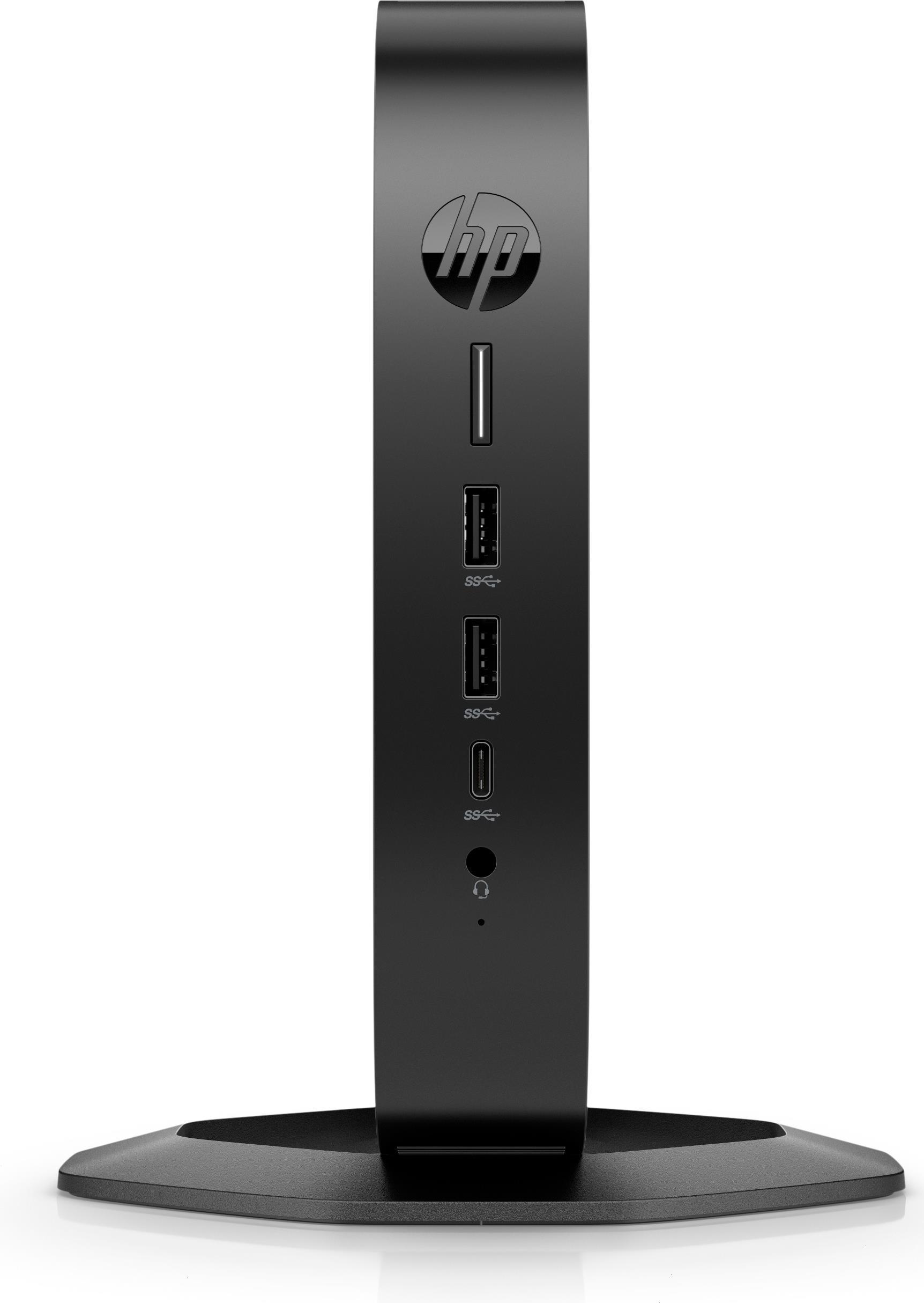 HP T655 AMD Ryzen R2314/8GB RAM/64GB SSD/WLAN/W10 IoT Radeon Graphics/3x 4K DisplayPort/2x4GB RAM 2,1 GHz Windows 10 IoT Enterp