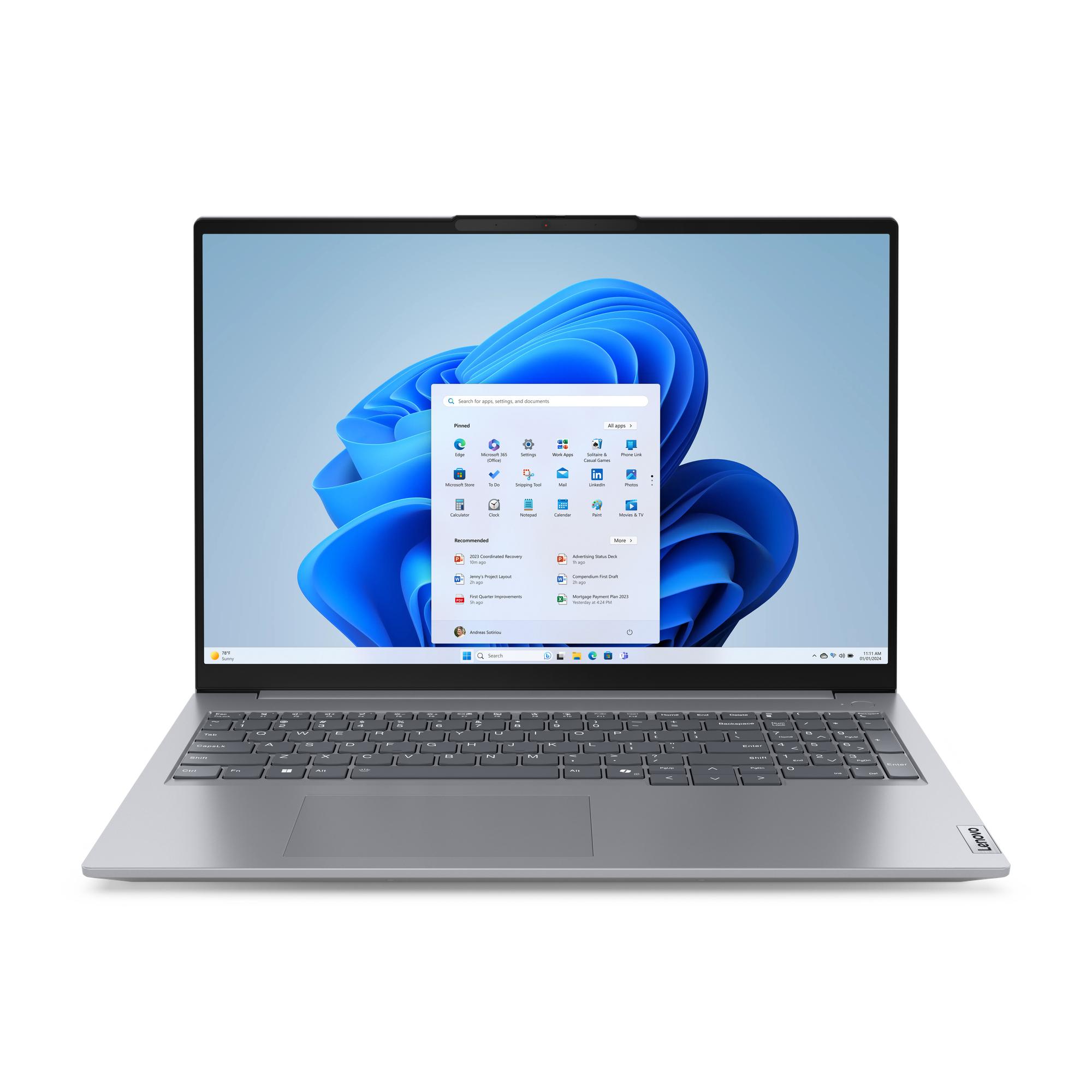 Lenovo ThinkBook 16 G7 ARP AMD Ryzen 7 7735HS Computer portatile 406 cm (16") WUXGA 16 GB DDR5-SDRAM 512 GB SSD Wi-Fi 6E (802.1