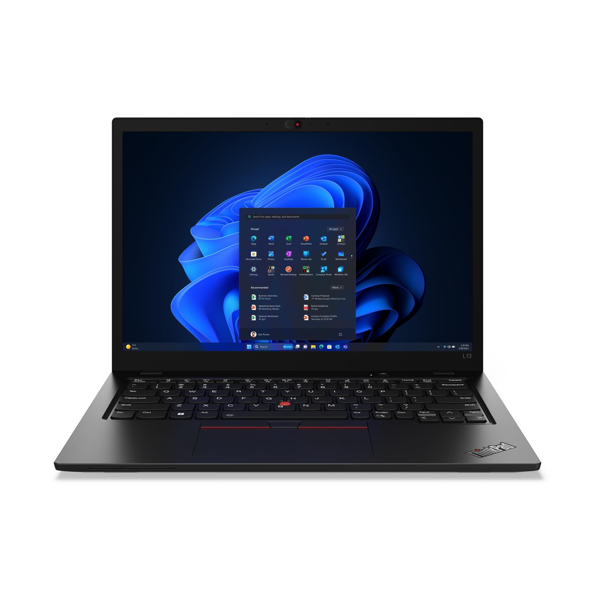 Lenovo ThinkPad L13 Intel Core Ultra 7 155U Computer portatile 338 cm 13.3 WSXGA 16 GB LPDDR5-SDRAM 512 GB SSD Wi-Fi 6E 802.11a