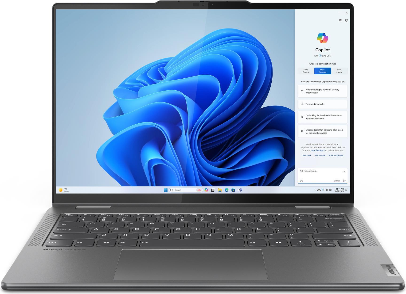 Yoga 7 14AHP9 35,56 cm (14) Ryzen 5 16GB 1Tb - Qwertz