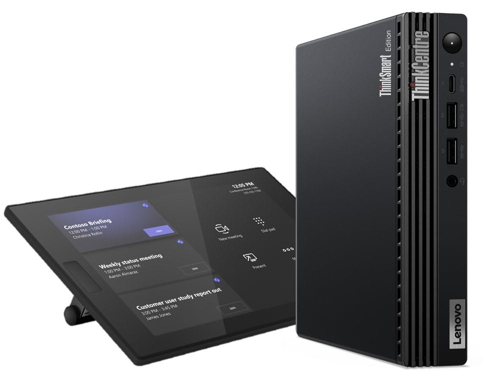 Lenovo ThinkSmart Tiny Kit Intel® Core™ i3 i3-13100T 16 GB DDR4-SDRAM 256 GB SSD Windows 11 IoT Enterprise Mini PC Nero