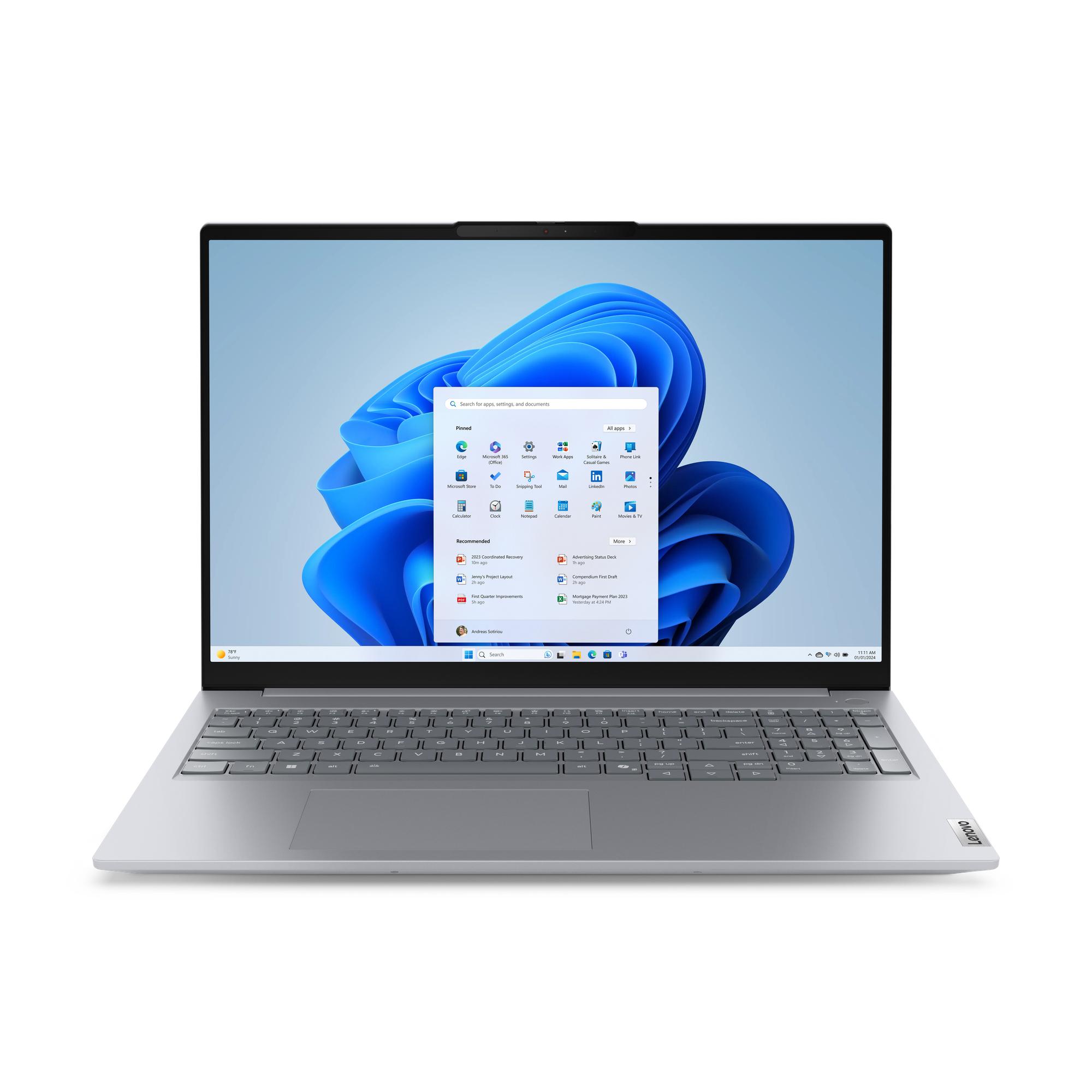 Lenovo ThinkBook 16 G8 IRL Intel Core 7 240H Computer portatile 40,6 cm (16") WUXGA 16 GB DDR5-SDRAM 512 GB SSD Wi-Fi 6E (802.1