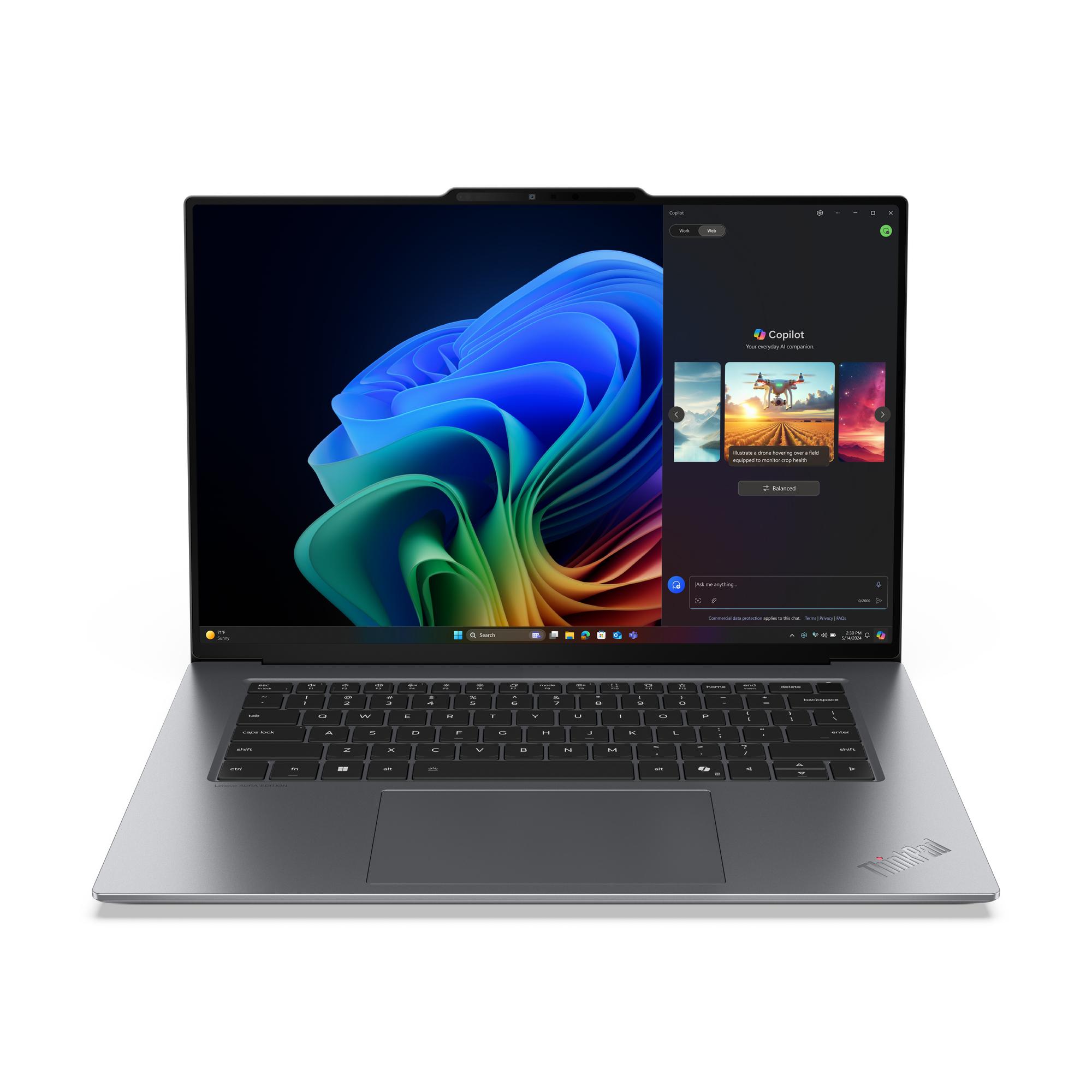 Lenovo ThinkPad X9-15 Gen 1 Aura Edition Copilot+ PC Intel Core Ultra 5 226V Computer portatile 38,9 cm (15.3") 2.8K 16 GB LPDD