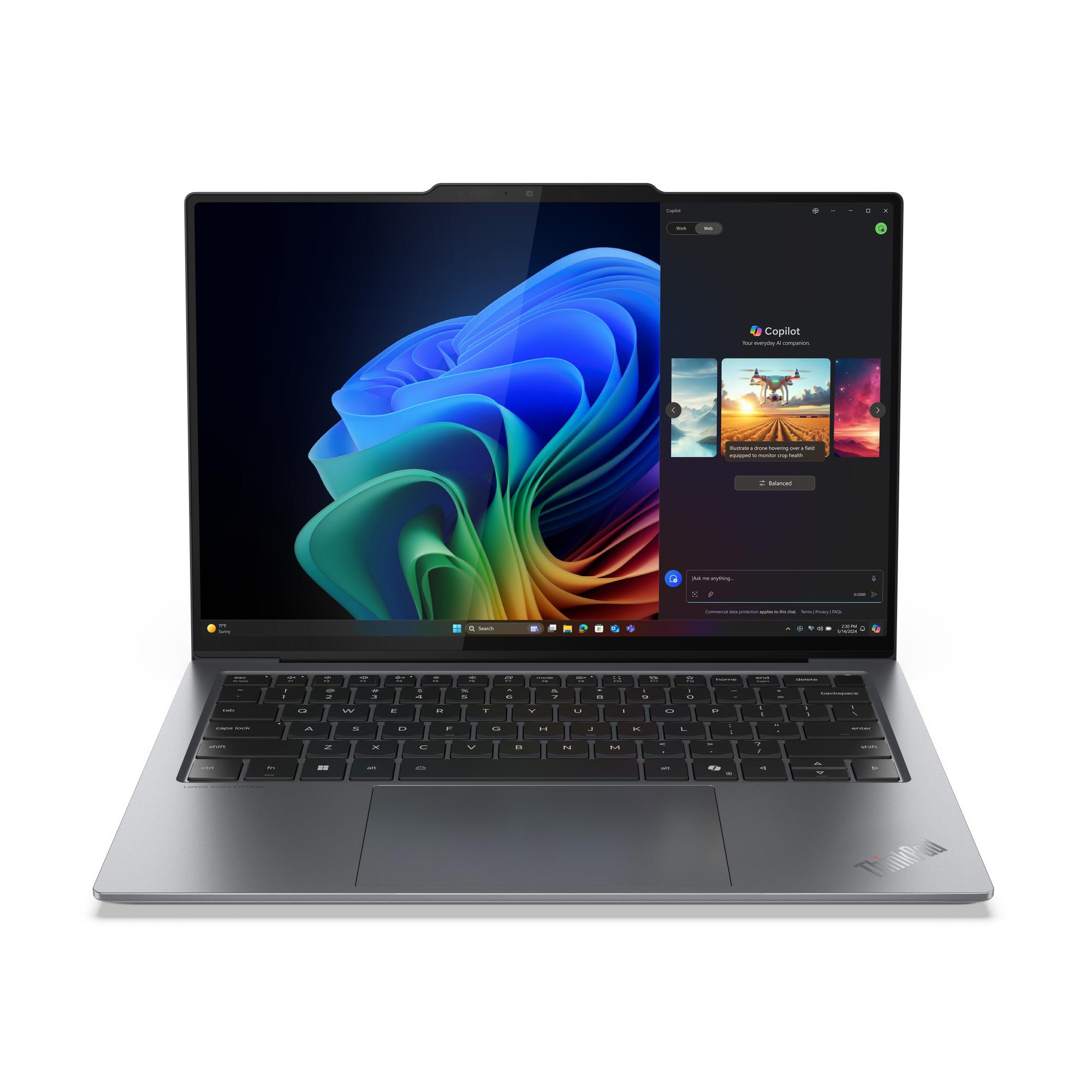 Lenovo ThinkPad X9-14 Gen 1 Aura Edition Copilot+ PC Intel Core Ultra 5 226V Computer portatile 35,6 cm (14") WUXGA 16 GB LPDDR