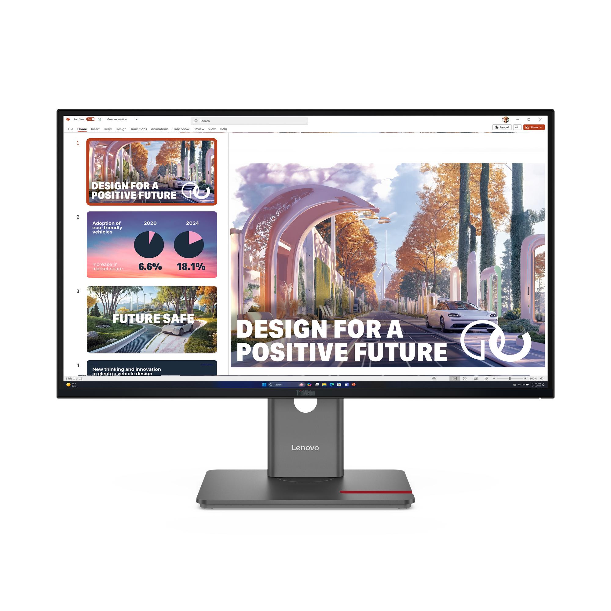 Lenovo ThinkVision P27QD-40 LED display 68,6 cm (27") 2560 x 1440 Pixel Quad HD Nero