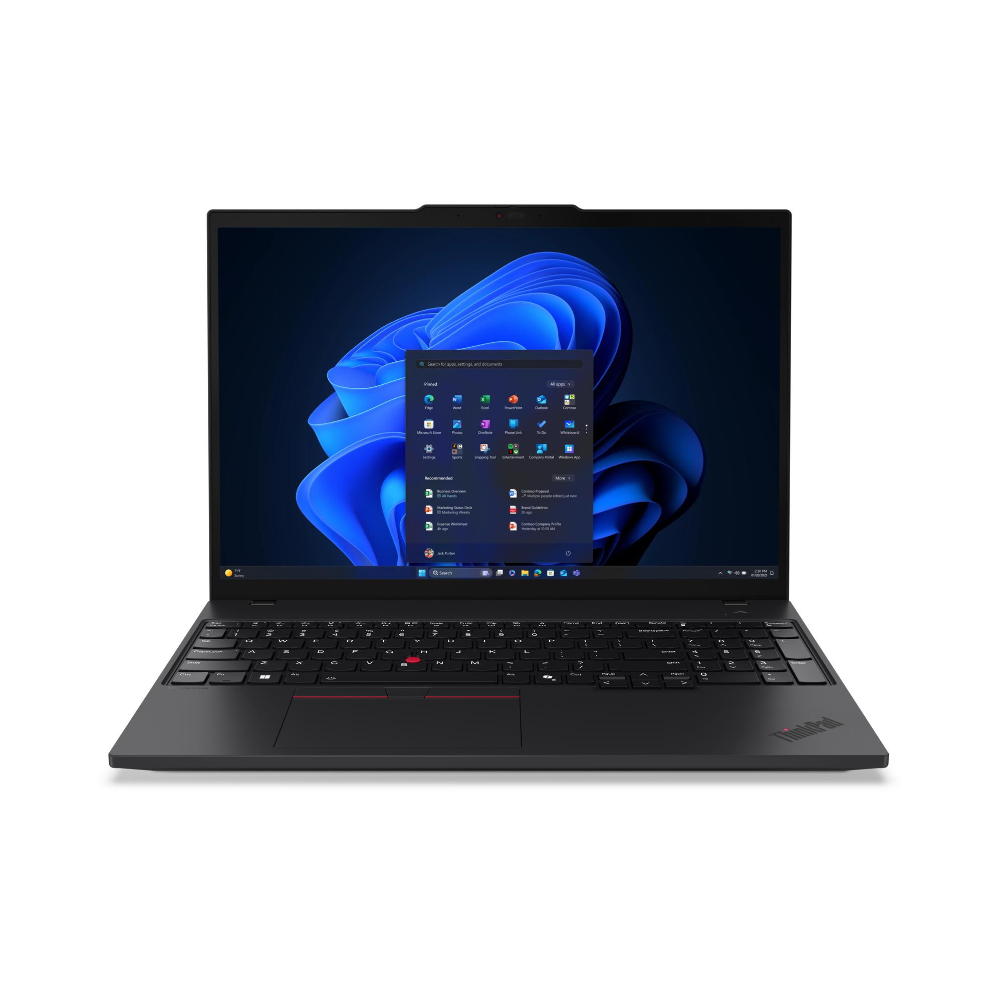 Lenovo ThinkPad T16 Gen 4 (Intel) Intel Core Ultra 7 255U Computer portatile 40,6 cm (16") WUXGA 32 GB DDR5-SDRAM 1 TB SSD Wi-F