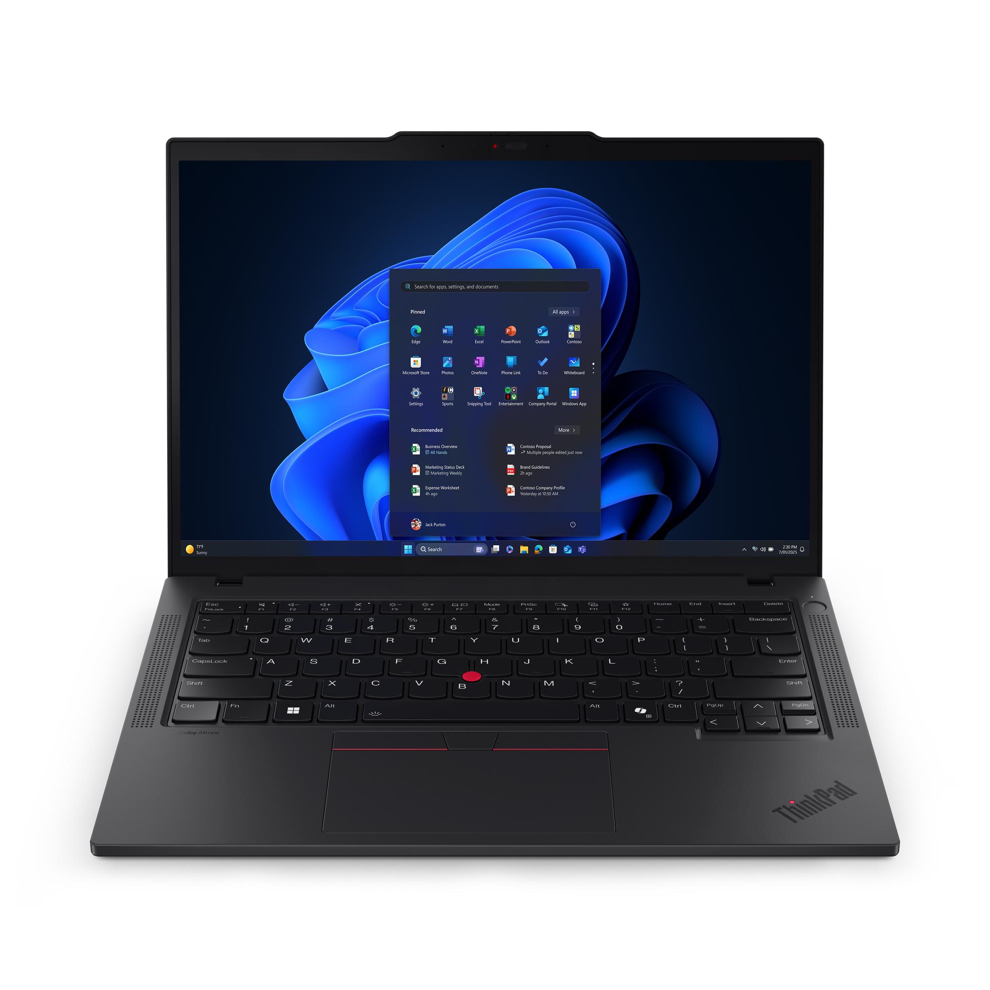 Lenovo ThinkPad T14 Gen 6 (Intel) Intel Core Ultra 7 255U Computer portatile 35,6 cm (14") Touch screen 2.8K 32 GB DDR5-SDRAM 1