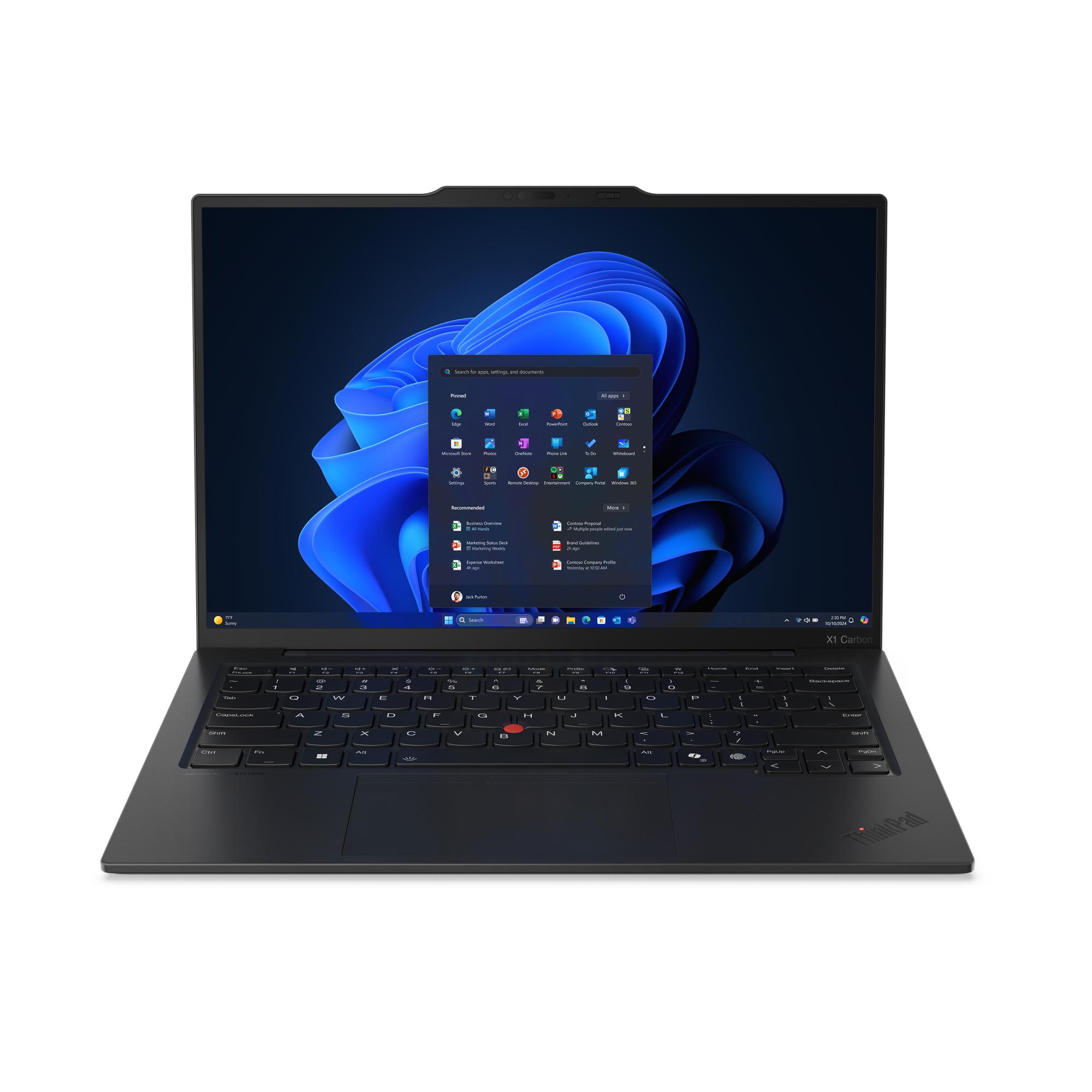 Lenovo ThinkPad X1 Carbon Gen 13 Aura Edition Intel Core Ultra 7 255U Computer portatile 35,6 cm (14") WUXGA 16 GB LPDDR5x-SDRA