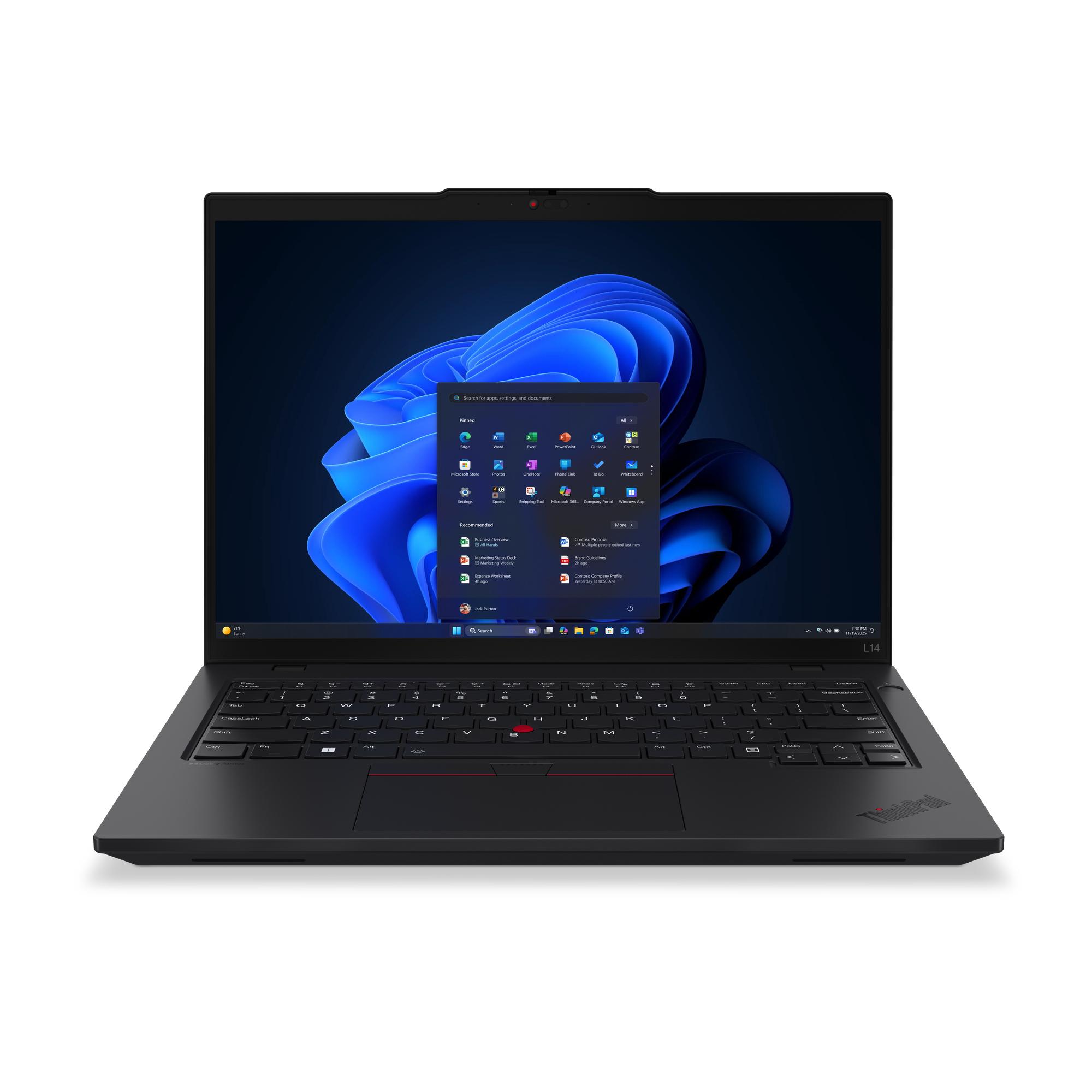 Lenovo ThinkPad L14 Gen 6 (Intel) Intel Core Ultra 7 255U Computer portatile 35,6 cm (14") WUXGA 16 GB DDR5-SDRAM 512 GB SSD Wi
