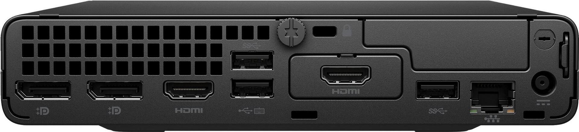 HP Pro 400 G9 - Wolf Pro Security - Mini - Core i5 i5-14500T / 1.7 GHz - RAM 8 GB - SSD 256 GB - NVMe - UHD Graphics 770 - 1GbE