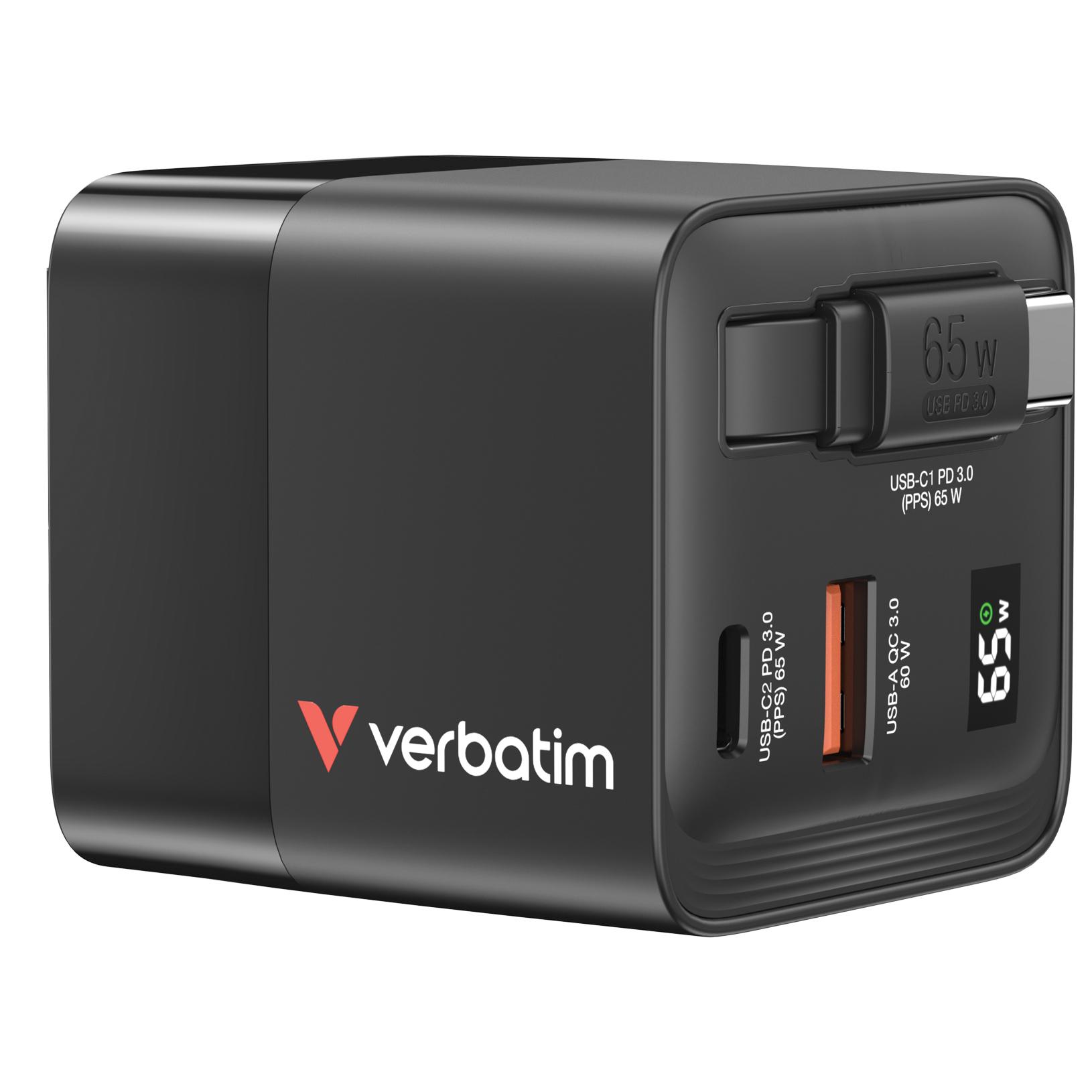 Verbatim GaN Charger 65W...