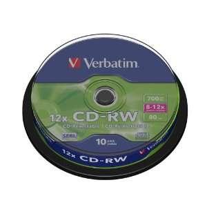 Verbatim CD-RW 12x 700 MB 10 pz