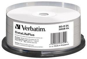 BD-R DL 50 GB 6X confezione da 25