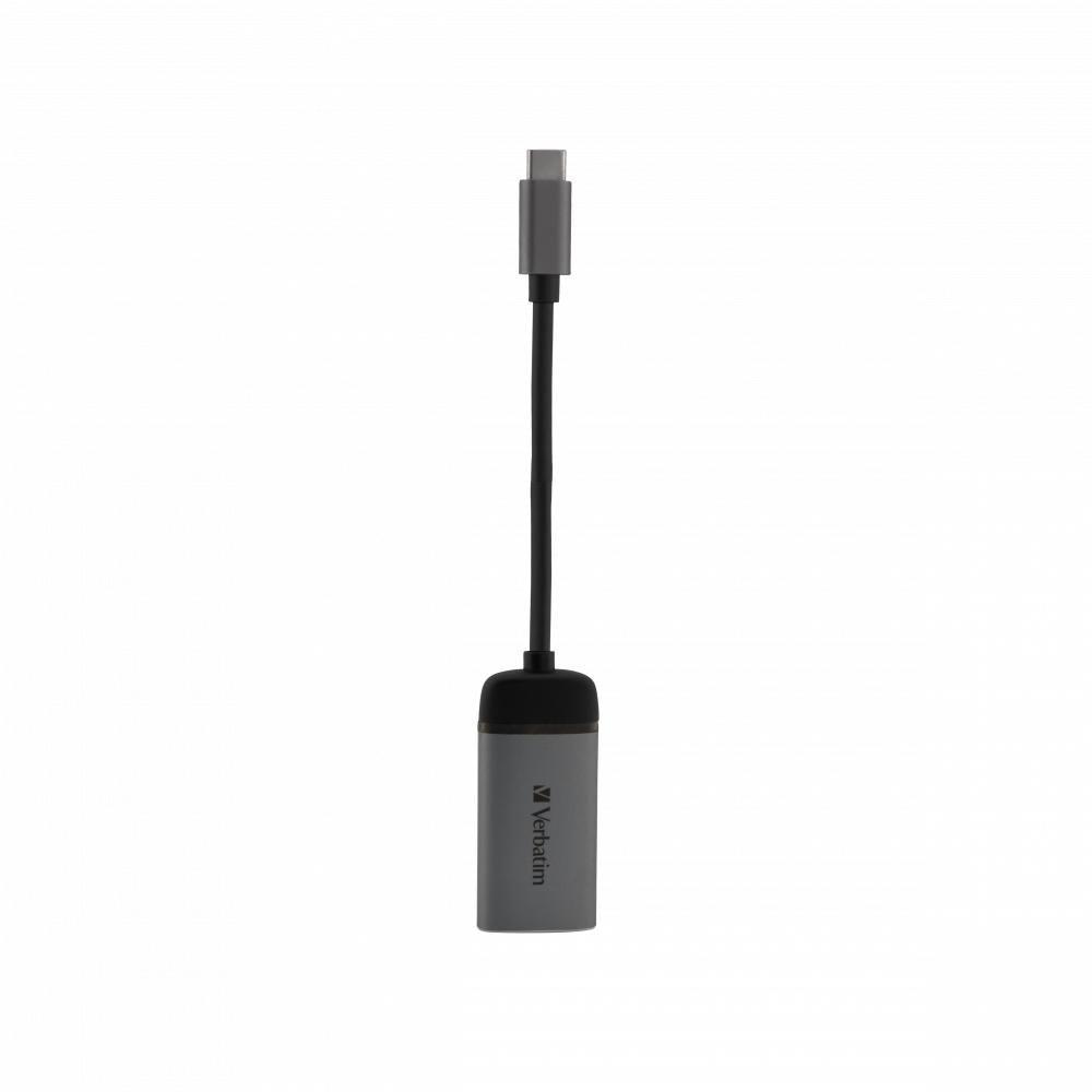 Verbatim 49143 cavo e adattatore video 01 m USB tipo-C HDMI Nero Argento