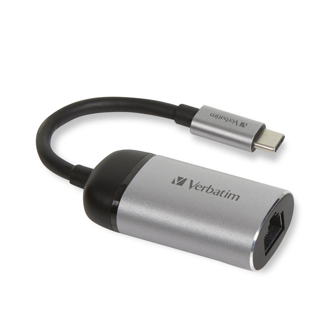 Verbatim 49146 replicatore di porte e docking station per laptop USB 3.2 Gen 1 (3.1 Gen 1) Type-C Nero, Argento