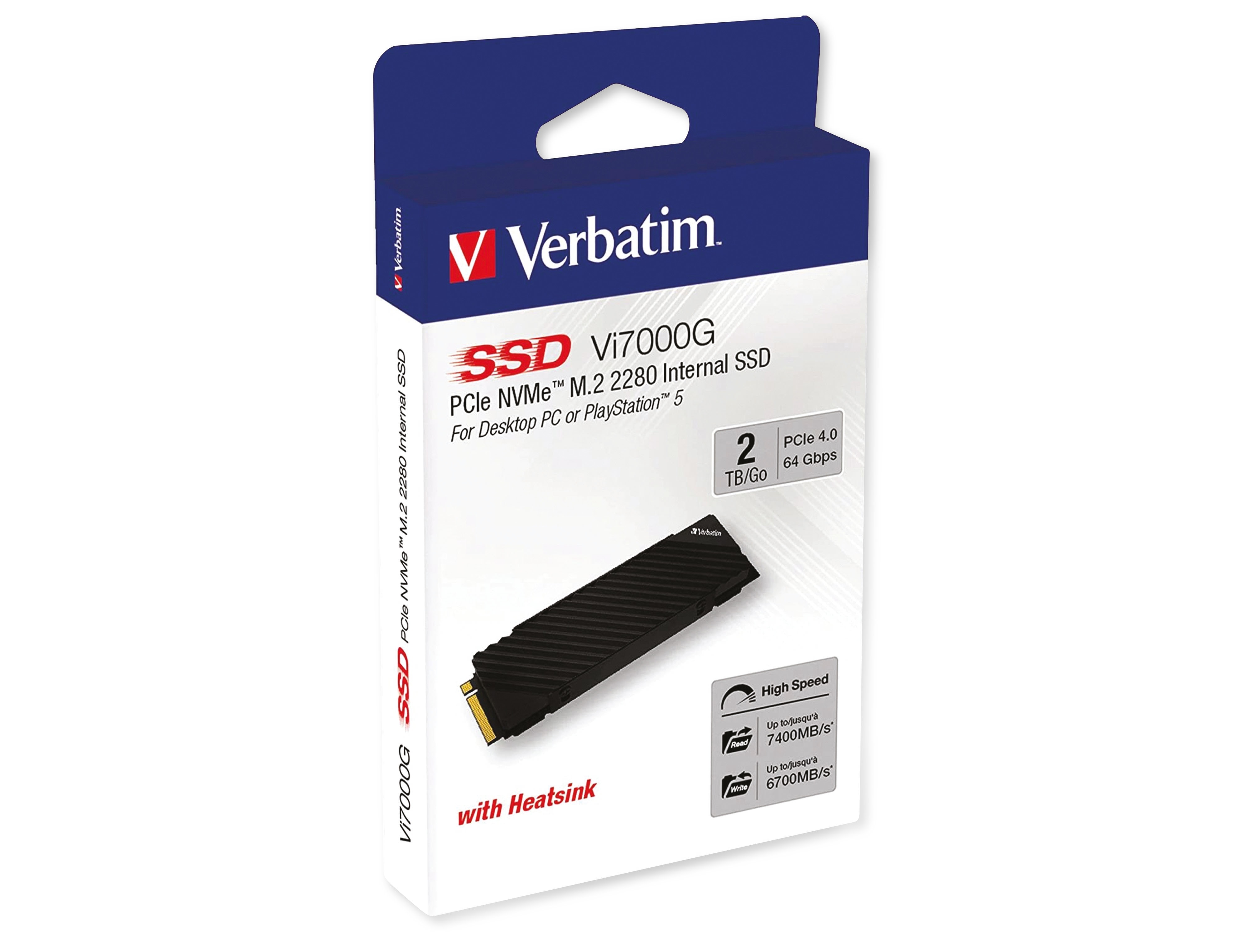 Verbatim Vi7000G M.2 2 TB PCI Express 4.0 NVMe