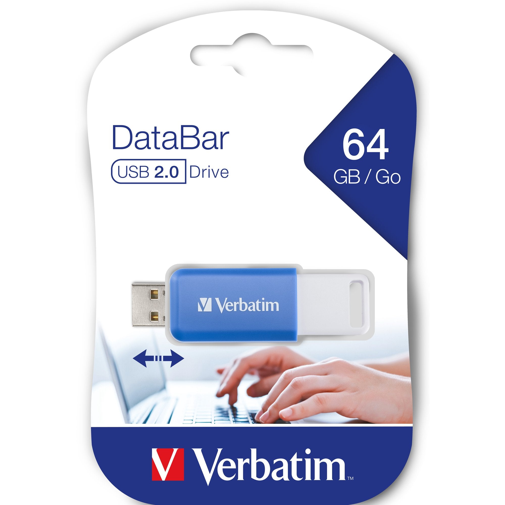 Verbatim V DataBar unità flash USB 64 GB USB tipo A 2.0 Blu