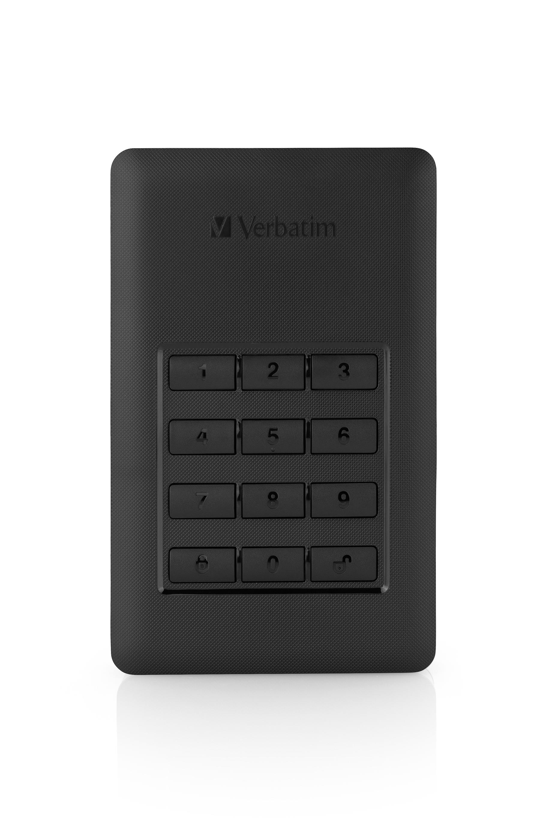 Verbatim Disco rigido portatile Store Ã‚â€˜nÃ‚â€™ GoÃ‚Â® Secure con tastierino di accesso da 1TB