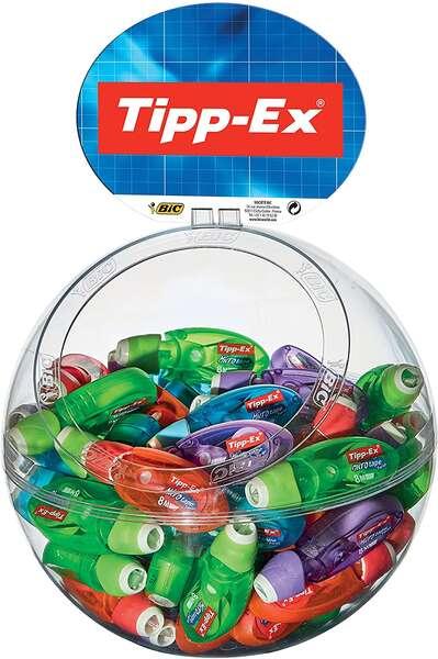 Tipp-Ex Micro Tape Twist Display 60 nastri correttori 500 mm x 8 m - Testa rotante - Scrittura istantanea - 4 colori