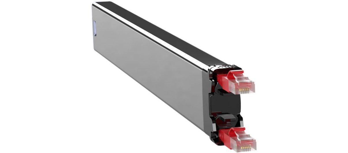 PATCHBOX C36STPXC6AXX1R cavo di rete Rosso 08 m Cat6a U/FTP STP (365 Cat.6a Cassette STP - Red 0.8m / 8RU - C36STPXC6AXX1R 0.8