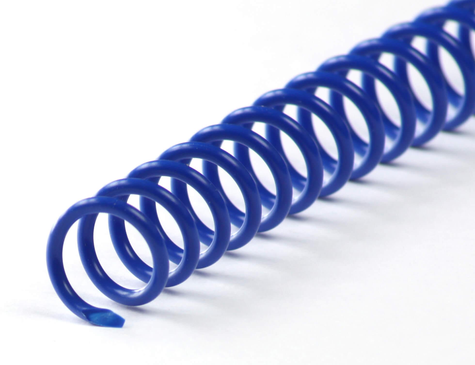 Binder Pieces Coilbind 47 Anelli 8mm, 4: 1 Divisione blu (100 pezzi)