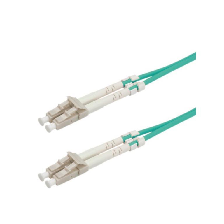 Bretella ottica duplex zipp turchese OM3 - LC/LC 50/125 microns - 50 cm
