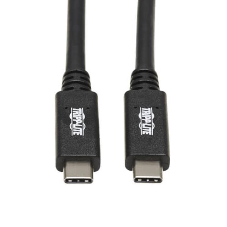 Tripp Lite cavo USB-C (M/M) - USB 3.1, Gen 2 (10 Gbps), potenza massima 5A (100W) - compatibile thunderbolt 3 - lunghezza 50 cm