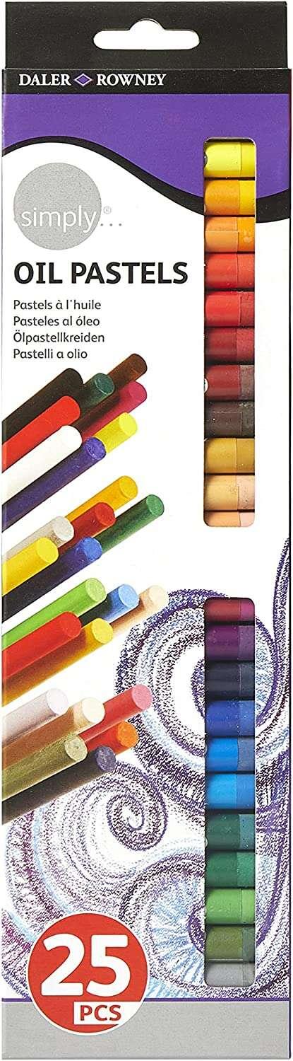 Daler Rowney Pacchetto di 25 torte morbide - per un'ampia variet di superfici - facile da usare - colori assortiti