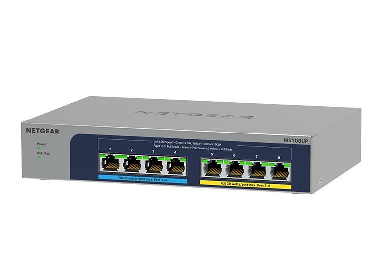 8-P POE MULTI-GIG UNMGD SWITCH