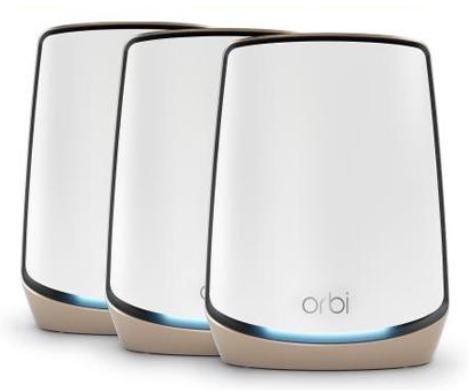 NETGEAR Orbi 860 AX6000 WiFi System Banda tripla (2.4 GHz/5 GHz/5 GHz) Wi-Fi 6 (802.11ax) Bianco 4 Interno