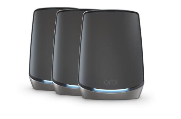 NETGEAR Orbi 860 AX6000 WiFi System black edition Banda tripla (2.4 GHz/5 GHz/5 GHz) Wi-Fi 6 (802.11ax) Nero 4 Interno