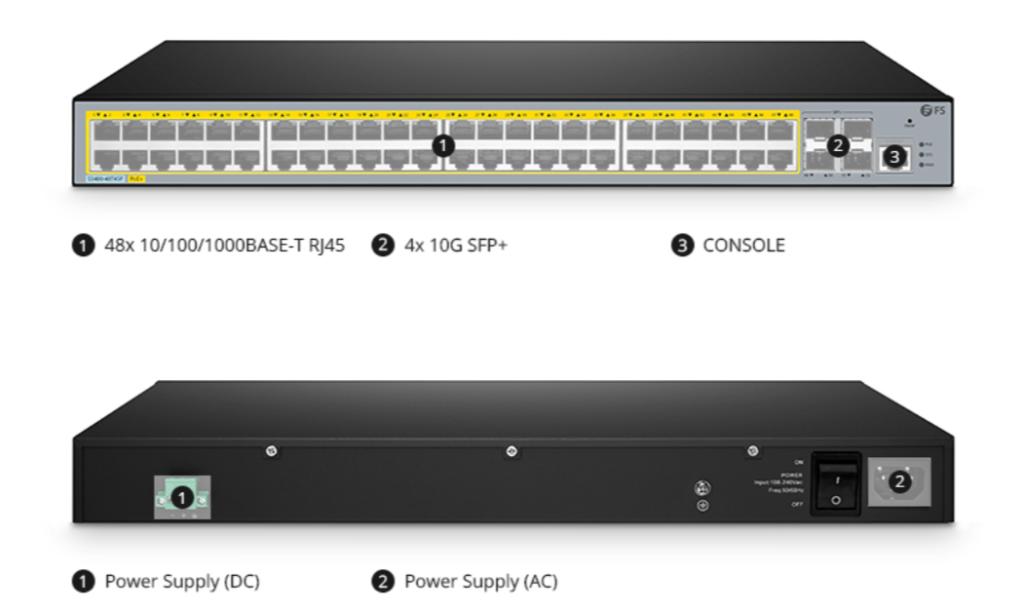 48-PORT 1G SMART POE SWITCH - 380W POE+ BUDGET 4XSFP+