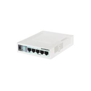 MikroTik RouterBOARD RB260GS - Switch - gestito - 1 x 10/100/1000 (PoE) 4 x 10/100/1000 1 x SFP - Desktop - PoE