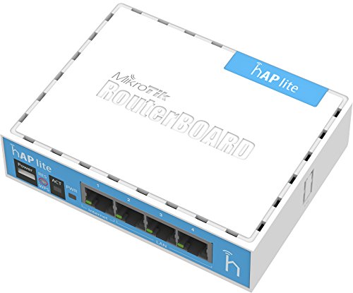 hAP lite, 10.100 Mbit, 5 V, 3 W, bianco, antenna integrata, 1,5 dBi
