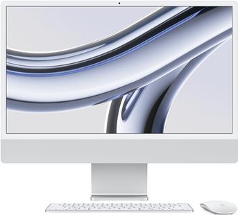 Apple iMac Apple M M3 59,7 cm [23.5] 4480 x 2520 Pixel PC All-in-one 8 GB 256 GB SSD macOS Sonoma Wi-Fi 6E [802.11ax] Argento (