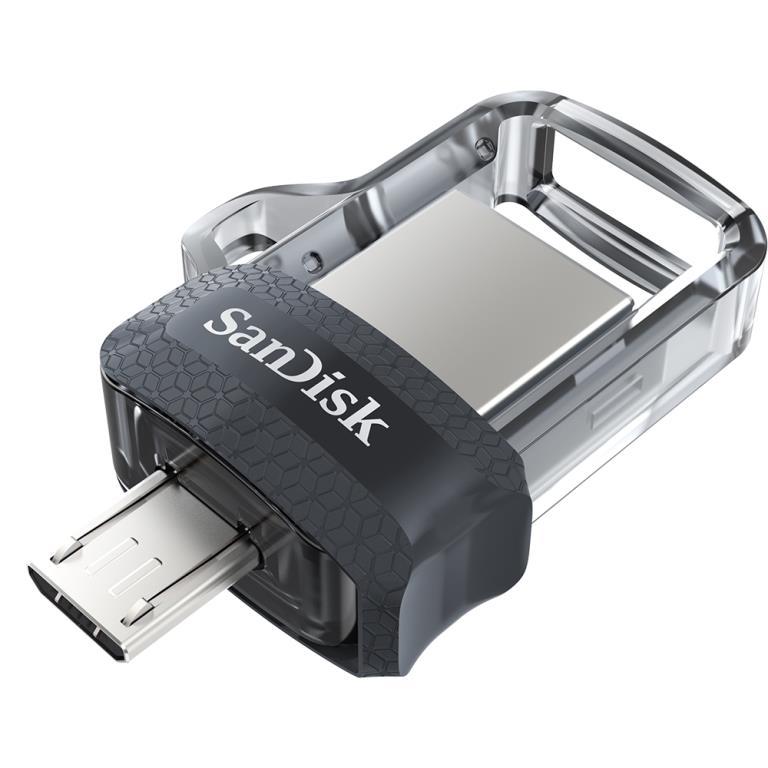 Chiavetta SanDisk Ultra M3.0 - doppio connettore USB3.0 / micro-USB - capacitÃƒÆ’Ã‚Â  16GB - fino a 130MBps