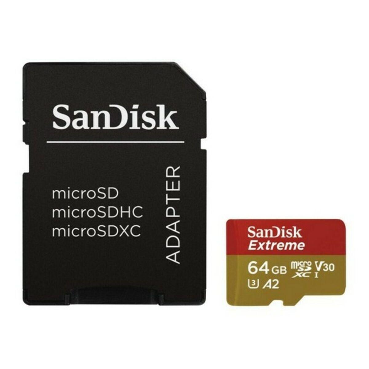 SanDisk Extreme 32 GB MicroSDHC UHS-I Classe 10 (EXTREME MICROSDHC 32GB - SD ADAPTER ACTION SPORTS CAMERAS)
