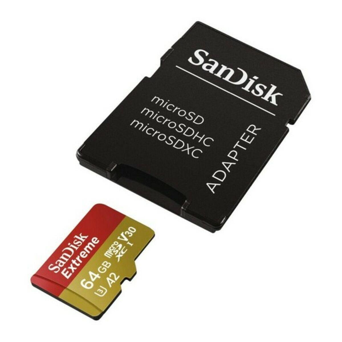 SanDisk Extreme 32 GB MicroSDHC UHS-I Classe 10 (EXTREME MICROSDHC 32GB - SD ADAPTER ACTION SPORTS CAMERAS)